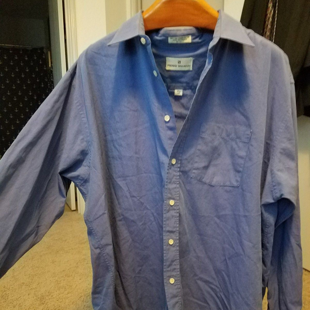 PIERRE BALMAIN dress brand Mens top-Sz 17 3/4 ,34